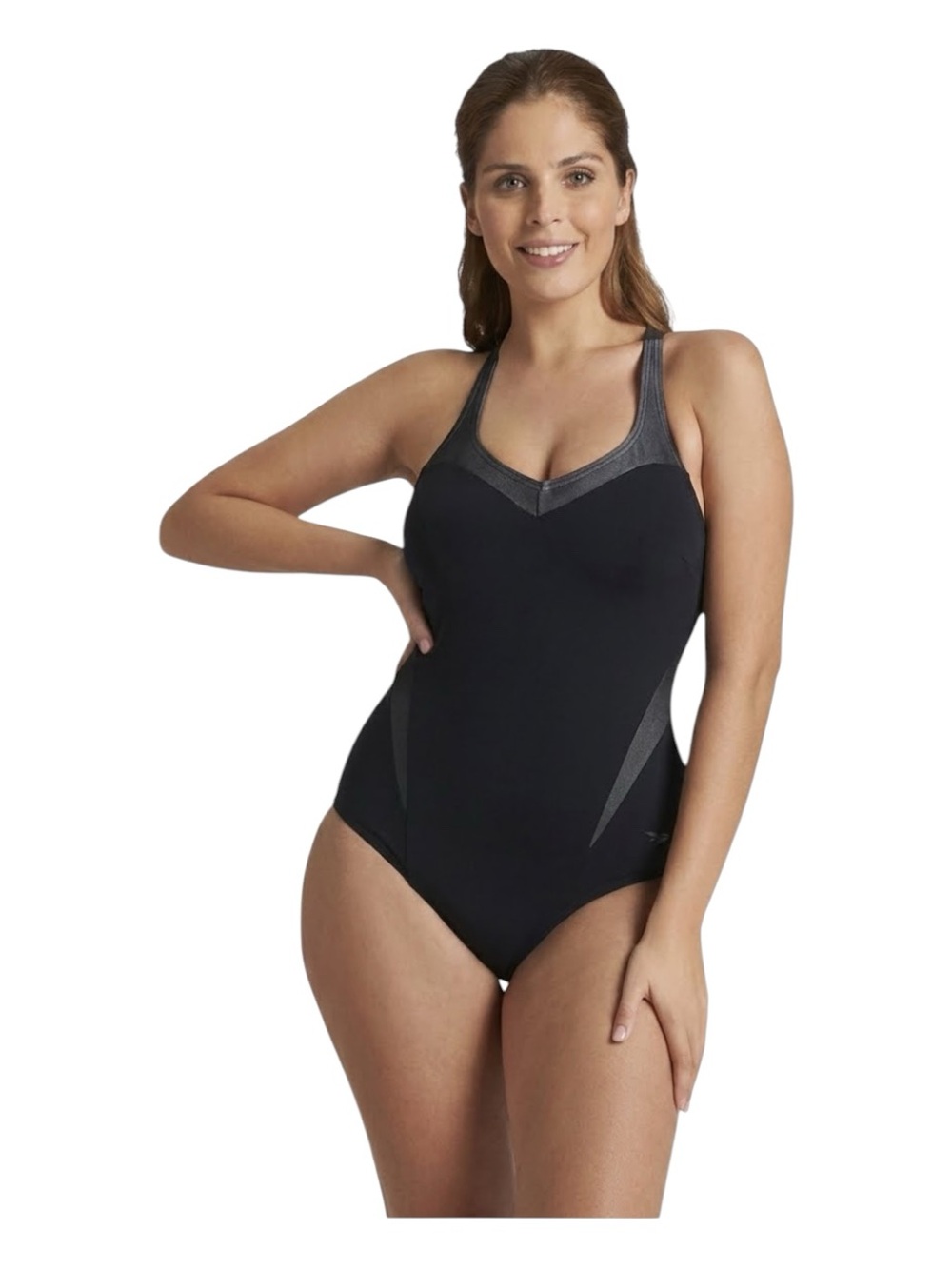 Arena Isabel Body Lift Shaping Support Black One Piece Swimsuit Size 2X NWT